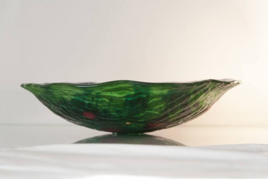 Atelier Hlavina: Darina Szöllösiová – Poppies – glass bowl