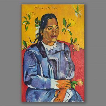 Atelier Hlavina: Vladimír Kováč - Tahitian woman with Flower, Paul Gauguin