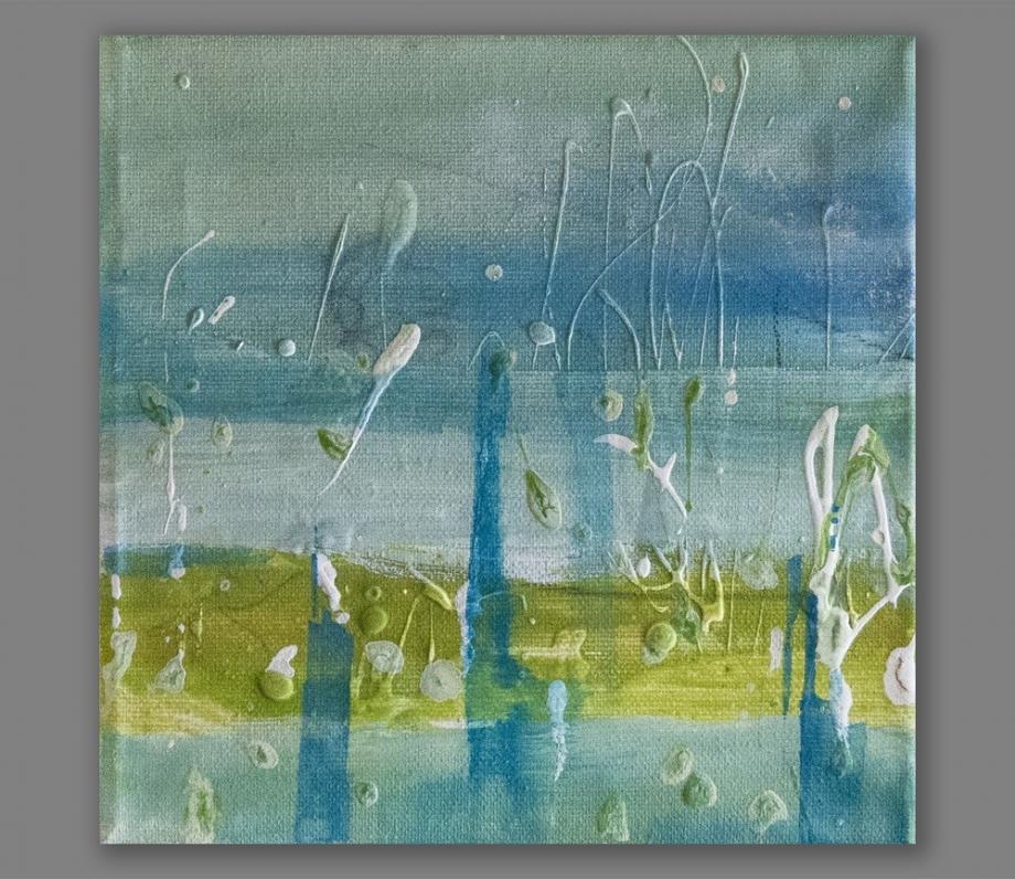 Atelier Hlavina: Milan Ferenčík – Landscape of large grasses, triptych